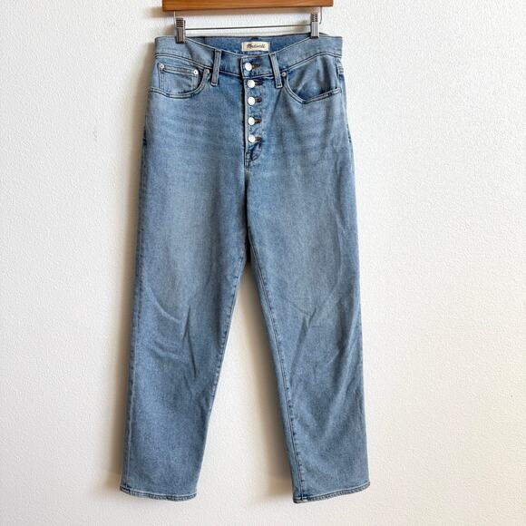 Madewell Light Blue Denim The Perfect Vintage Straight Jean Women's 29 NWOT - Picture 1 of 7